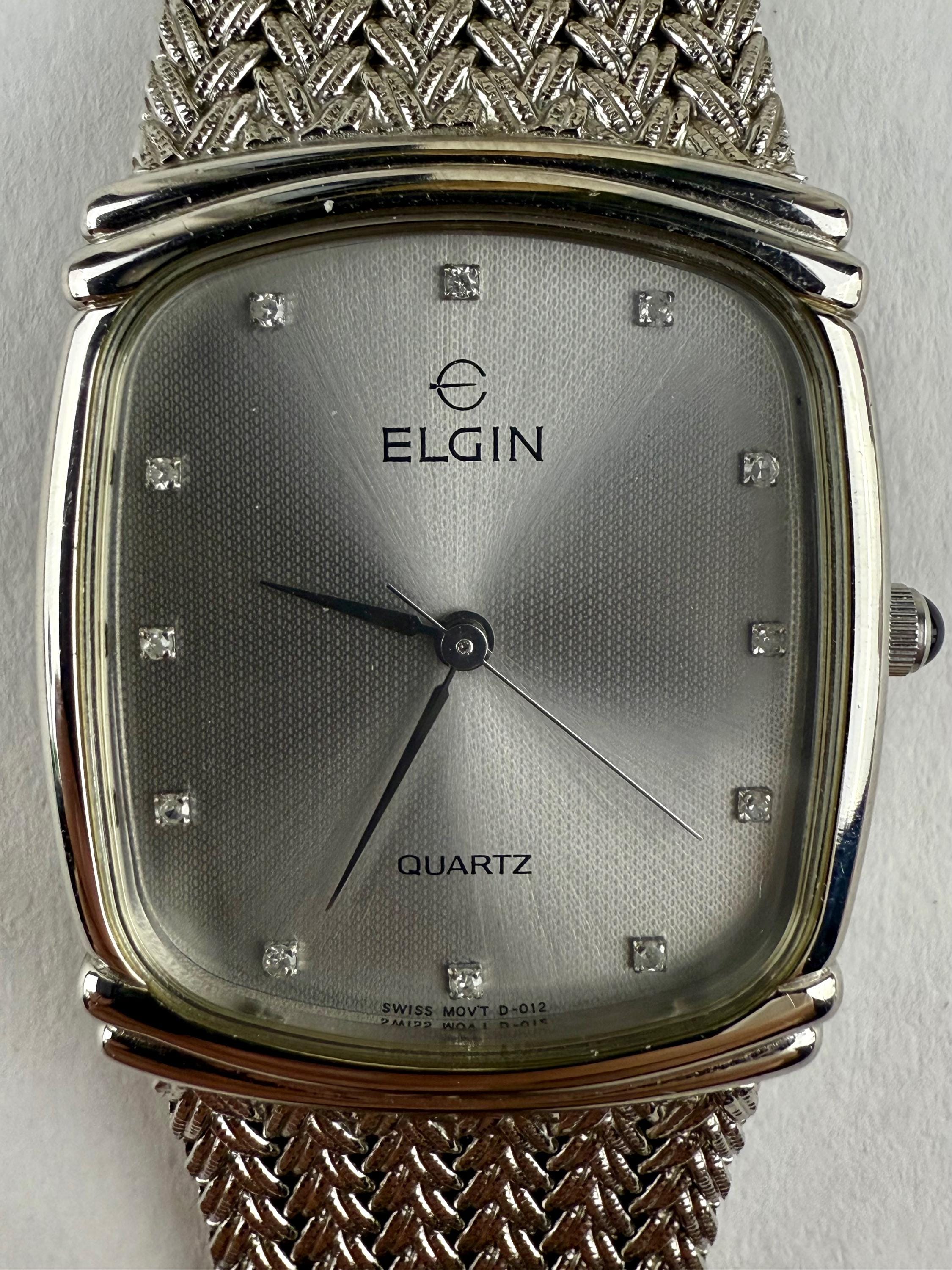 CH0904371 △ ELGIN エルジン FK282 クォーツ メンズ 腕時計 ゴールド 