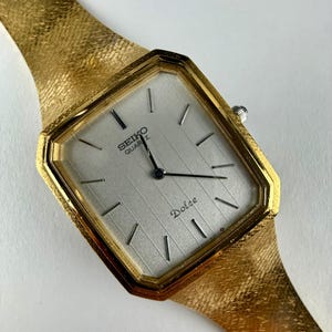 【新品バンド】SEIKO DOLCE ヴィンテージタンク　ボーイズ　タングステン 新品バンド】SEIKO DOLCE ヴィンテージタンク ボーイズ