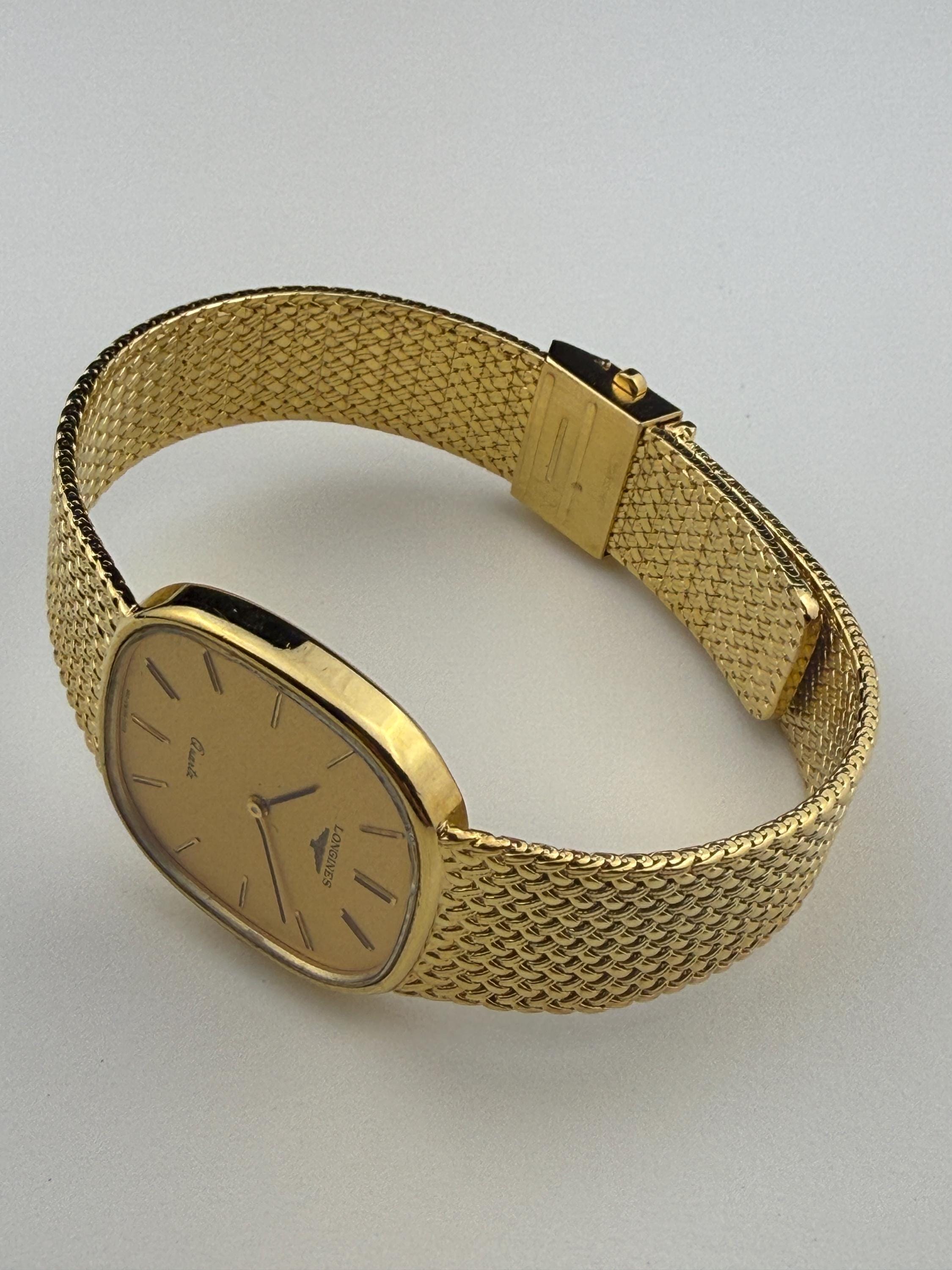 LONGINES クォーツ 腕時計 ゴールド　960-3228 LONGINES 960 3228 Gold Dial 30mm Quartz Watch Vintage - Etsy Israel
