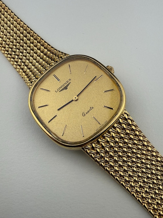 LONGINES クォーツ 腕時計 ゴールド　960-3228 LONGINES 960 3228 Gold Dial 30mm Quartz Watch Vintage - Etsy Canada