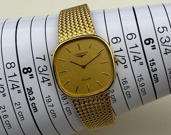 LONGINES 960 3228 Gold Dial 30mm Quartz Watch Vintage - Etsy Israel