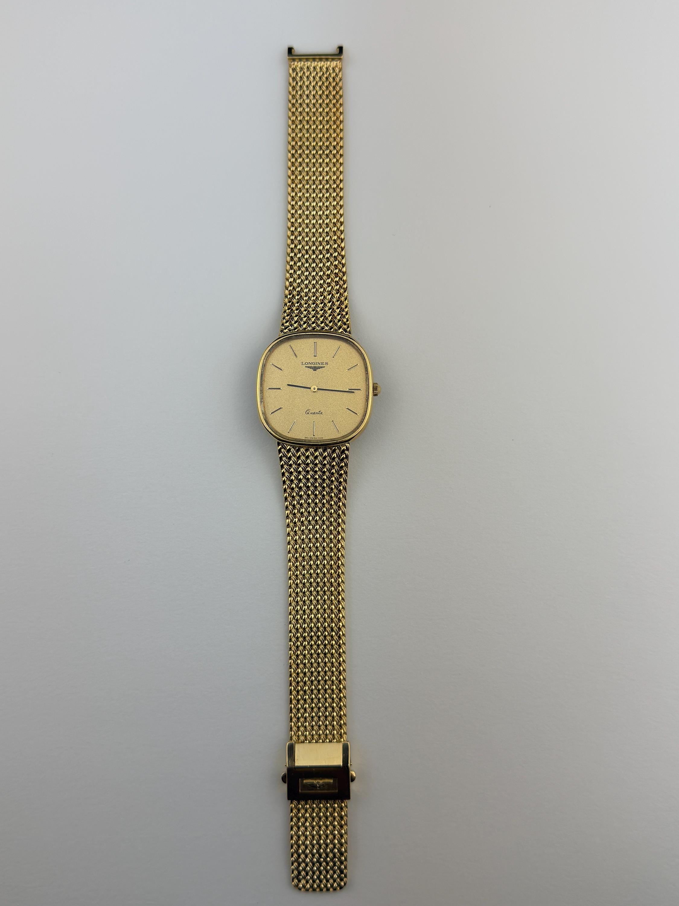 LONGINES クォーツ 腕時計 ゴールド　960-3228 LONGINES 960 3228 Gold Dial 30mm Quartz Watch Vintage - Etsy Israel