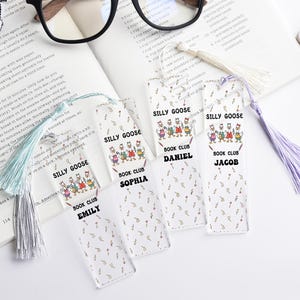 Personalized Acrylic Goose Bookmark: Funny Book Lover Gift