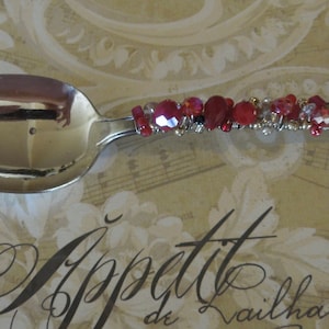Vintage Beaded Serving spoon