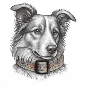 Linda coleira de cânhamo em tons pastel para cães imagem 1