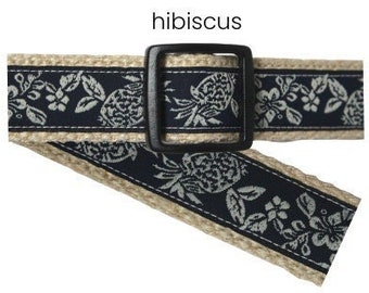 Dog Collar Hibiscus Flower & Pineapples