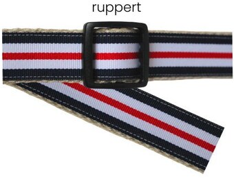 Dog Collar Red White & Blue