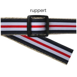 Dog Collar Red White & Blue
