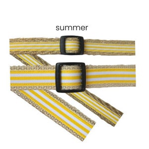 Summer Yellow & White Dog Collar