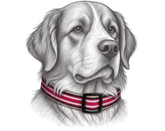 Collar para perro de cáñamo rosa a rayas