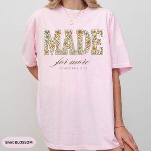 Camiseta con versículo bíblico en colores cómodos, linda camiseta cristiana para mujer, camiseta de fe, regalo religioso para ella, camiseta con las Escrituras, camiseta para los amantes de Jesús