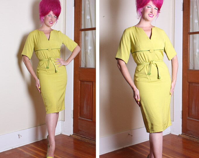 lime green silk dress