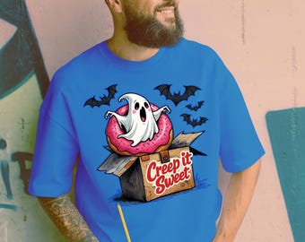 Camiseta divertida de donut fantasma: camiseta de Halloween espeluznante y dulce
