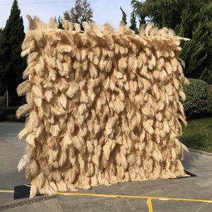 164-6 Wholesale 8*8ft Artificial Feather Flower Wall High Quality 8*8ft Silk Floral Backdrop For Event Party Wedding Decoration