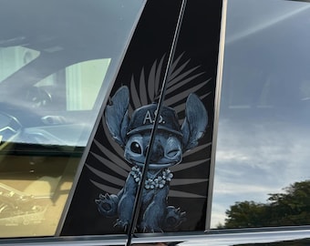 Exclusive Custom Car Pillar Wrap – Luxury Vinyl Decal Limited Stock Stitch A.S