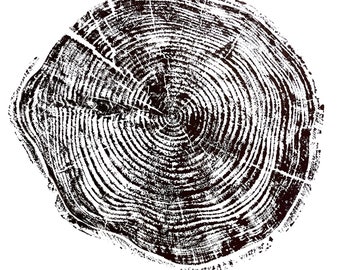 Tree Ring(Black) 24x24