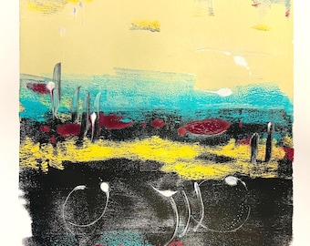 Untitled(Yellow, Black and Green)