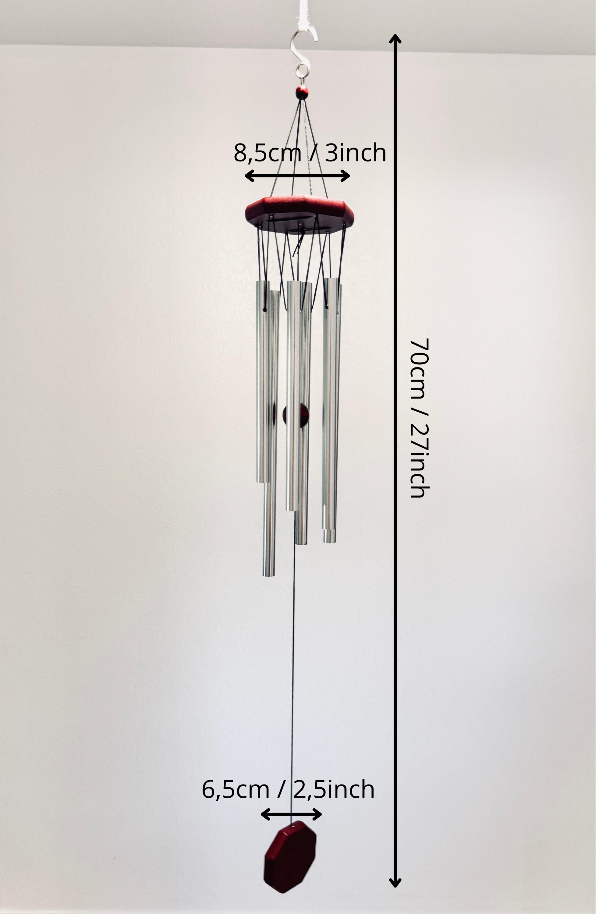 Metal Wind Chime, 30 Inch Harmonic Deep Tone Metal and