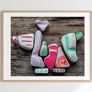Elijah Name Art – Digital Download | JPG + PNG | Pink | TumbledPottery.com