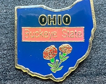 Vintage Ohio Buckeye State Pin