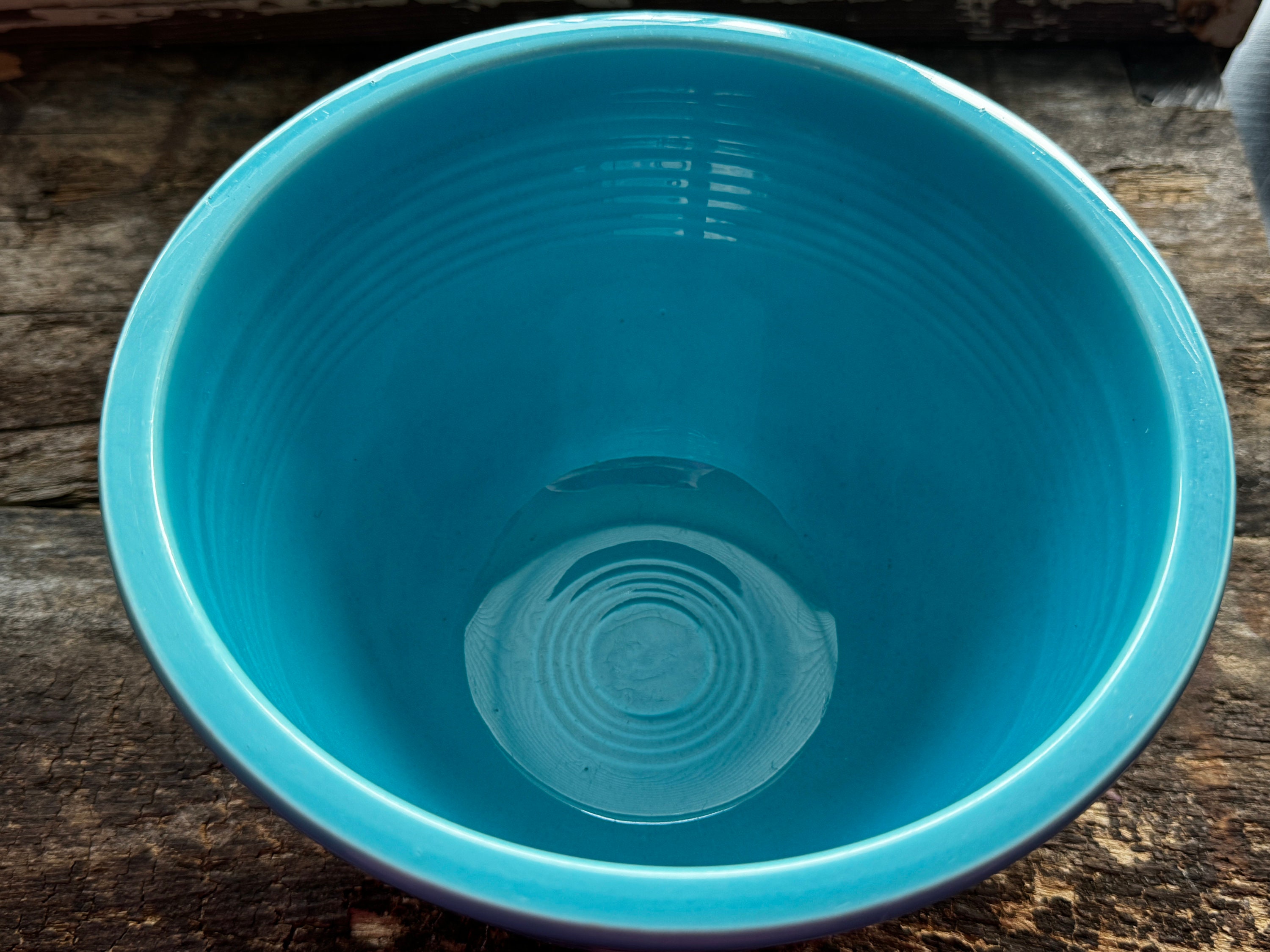 Fiestaware Turquoise 4 Mixing Bowl With Inside Rings - Etsy