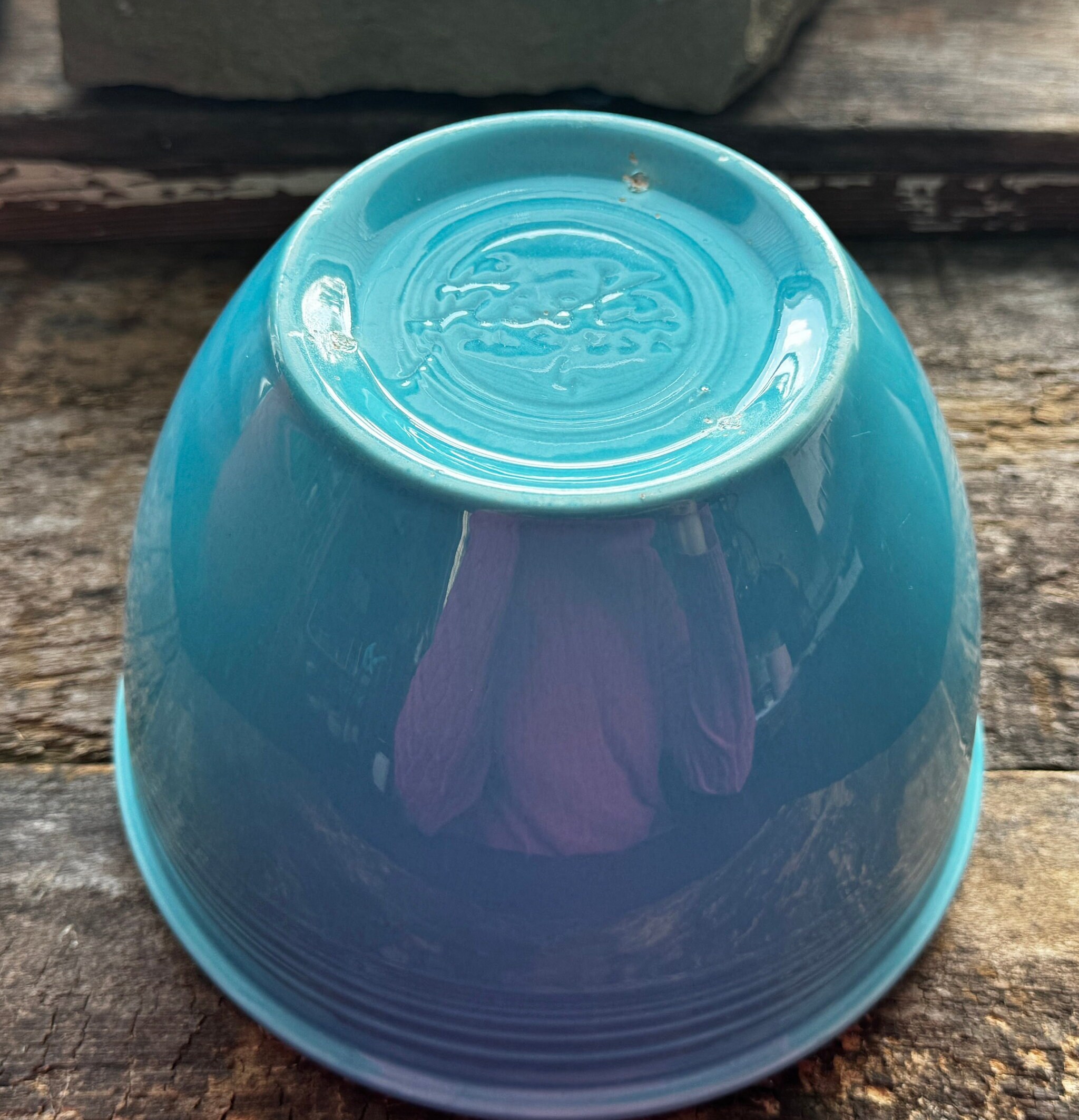 Fiestaware Turquoise 4 Mixing Bowl With Inside Rings - Etsy