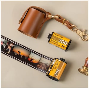 Personalized Film Roll Photo Keychain | Custom Keepsake Gift | Unique Memory Keychain