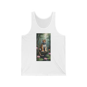 Nature-Inspired Tiger(Tigress) Lover&#39;s Unisex Jersey Tank, Perfect for Summer, Eco-Friendly Apparel,