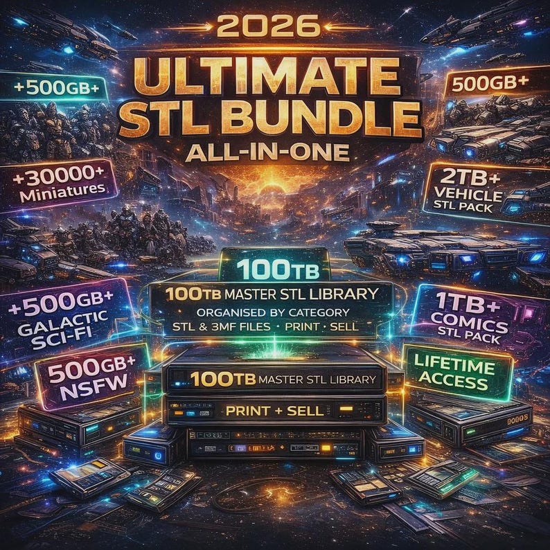 All-in-one STL Mega Bundle | Massive 3D Model Collection | Millions of ...