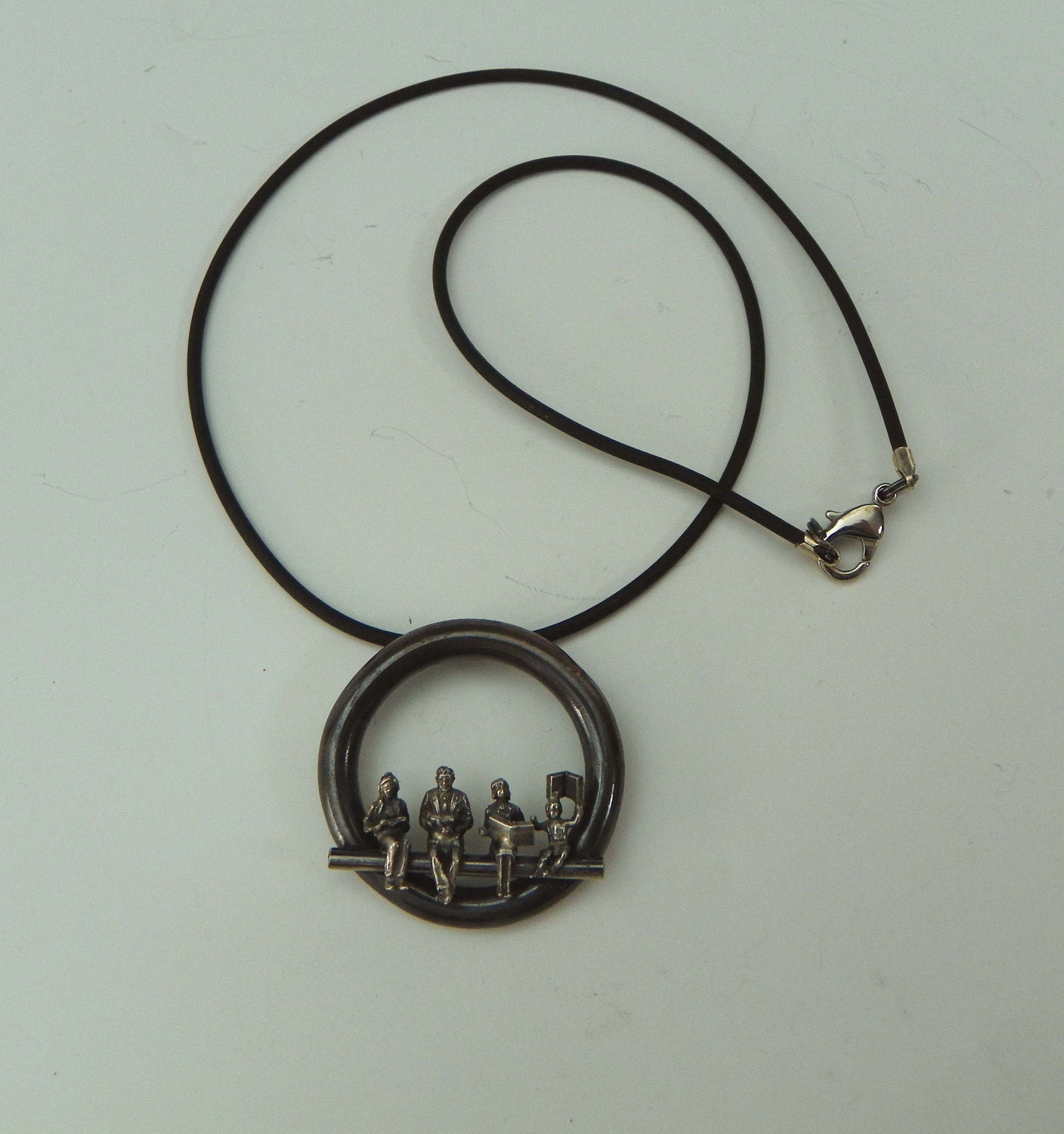 Book Group Pendant Etsy