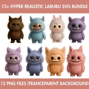 20 Labubu Designs PNG, SVG, EPS Mega Bundle, Vector Digital File for Cricut, Laser Cut La bubu, Instant Download Labubu Character Bundle