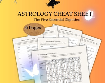 Astrology Cheat Sheet: Essential Dignities Guide (PDF Download)
