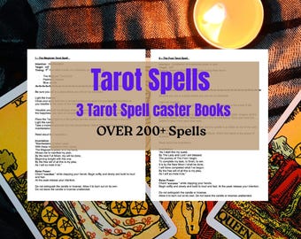 Tarot Spell Book Bundle, Tarot Cheat Sheets (PDF Download)