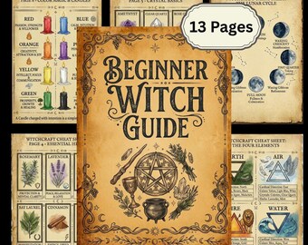 Beginner Witch Guide | Grimoire Pages  | Digital Download