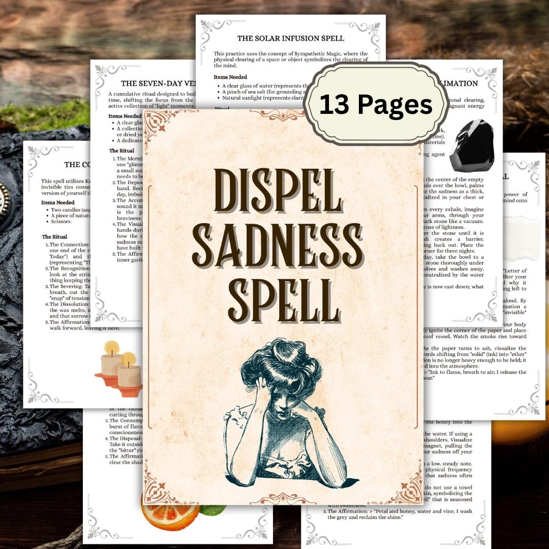 Spell Dispel Dispel Sadness Spell, Beginner Witch, Basics of Witchcraft, Rituals ...