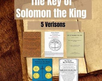 The Key of Solomon the King, Witchcraft Books Bundle, Book of Shadows
