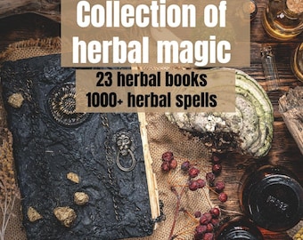 Paquete de brujería mágica herbal: Libro de las Sombras (Descarga PDF)