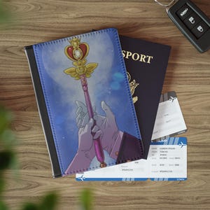 Magical Themed Passport Cover, Travel Accessory, Unique Gift for Travelers, Custom Passport Holder, Cosplay Inspired Travel Gear
