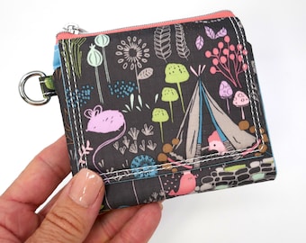 Woodland Animals Mini Wallet • On the Run Extra Wallet • Credit Card Wallet • Trifold Wallet • Ready to Ship • Mini Wallet