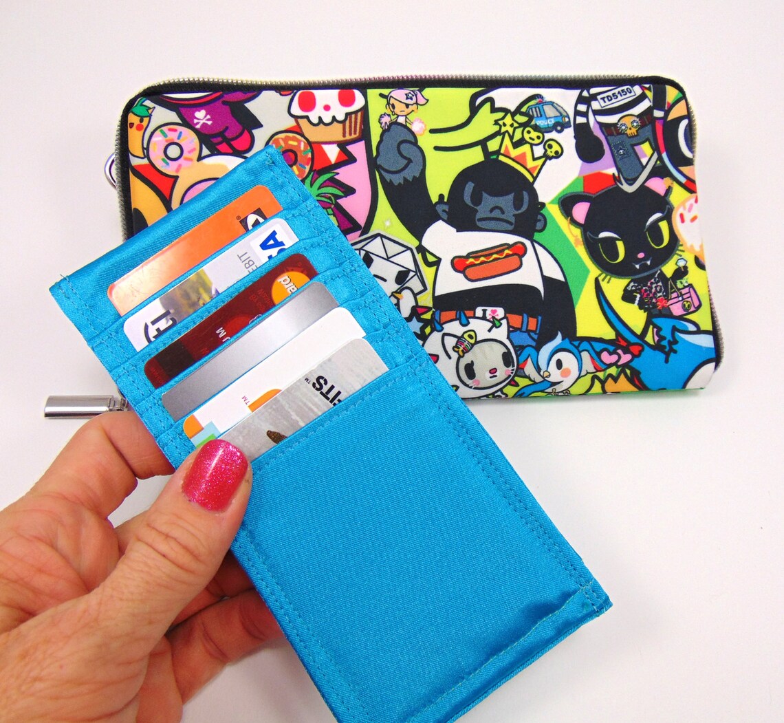 Credit Card Wallet Credit Card Insert Removable 6Slot Etsy