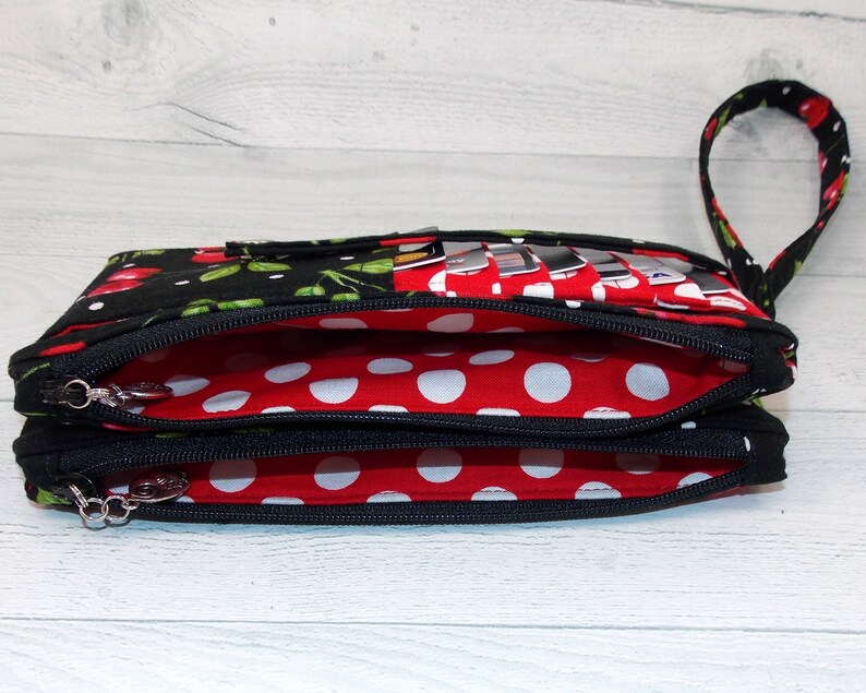 Design Your Own Credit Card Wallet \u2022 Twin Zip Here We Go Wallet \u2022 Purse Insert \u2022 Change Purse \u2022 Choose Your Fabric \u2022 Two Sizes
