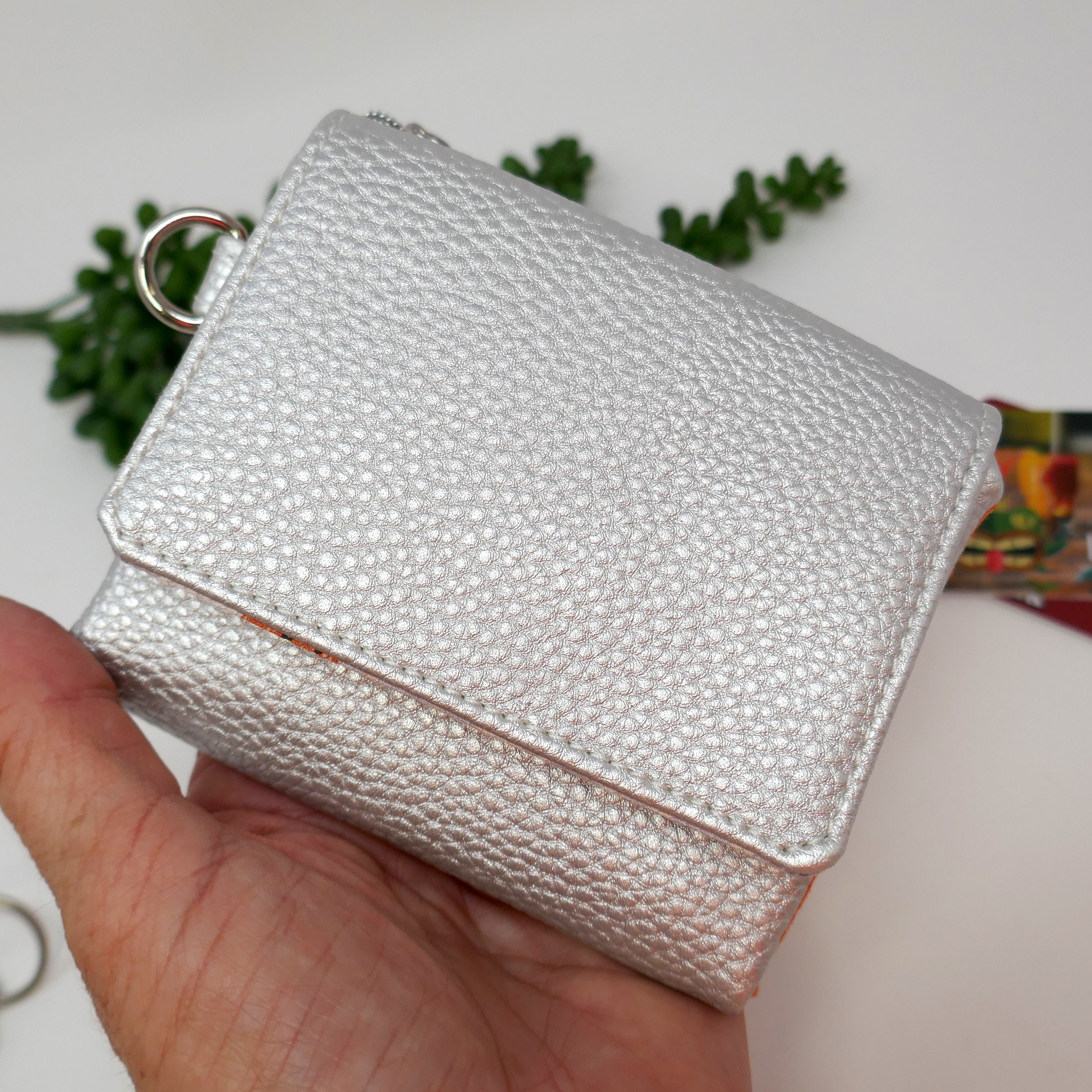 NF COMPACT WALLET SILVER