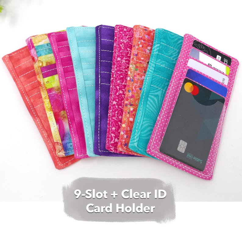 9-slot + Clear ID Credit Card Holder, Two-sided Credit Card Insert ...