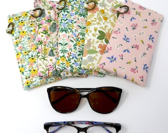 Spring Floral Eyeglasses Case Padded Readers Holder Rifle Paper Co Handcrafted Sunglasses Pouch Birthday Gift for Her Fast Shipping