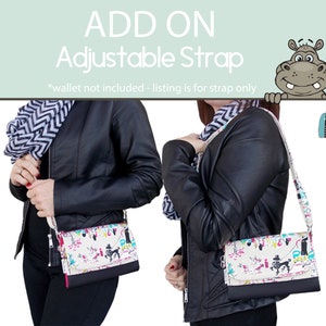 Crossbody Strap Add an Adjustable Strap to Your Wallet ADD ON Wallet not for Sale Shoulder Strap Messenger Strap image 1