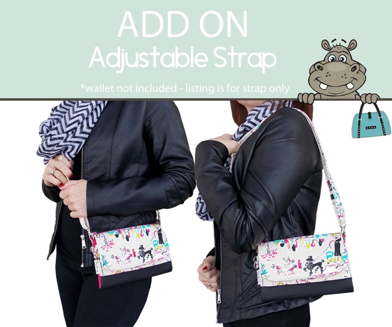 Crossbody Strap Add an Adjustable Strap to Your Wallet ADD ON Wallet not for Sale Shoulder Strap Messenger Strap image 1