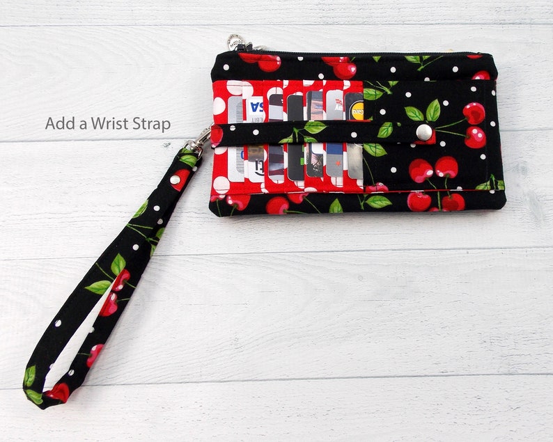Design Your Own Credit Card Wallet \u2022 Twin Zip Here We Go Wallet \u2022 Purse Insert \u2022 Change Purse \u2022 Choose Your Fabric \u2022 Two Sizes