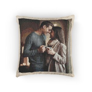 Almohada tejida romántica, decoración acogedora para el hogar, regalo de aniversario, regalo de boda, almohada para pareja, decoración de amor