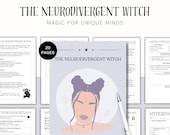 ADHD Witchy Planner, Neurodivergent Witch Journal, Autism, Printable Grimoire, BOS, Sensory Spells, Tarot, Sigils, Witchcraft, Modern Witch