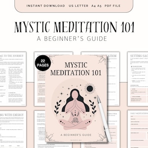 Meditation Guide, Spiritual Self-Care, Chakra & Energy Guide, Breathing Techniques, Mindfulness, Guided Meditations, Manifestation, Cleanse